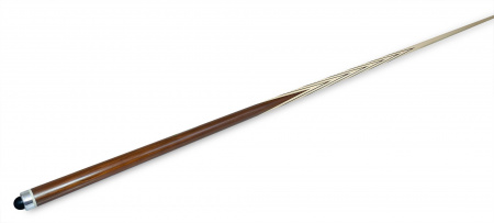 Кий для русского бильярда Классика 12 запилов, цельный (коричневый граб, граб)