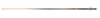 Бильярдный кий ручной работы Бориса Арисова (макасар, граб), двухсоставной, 16 длинных запилов