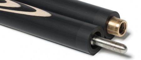 Кий для бильярда ручной работы Вернер двухсоставной, мастер Власов (граб, черный граб)