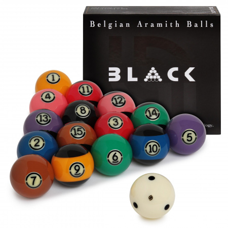 Шары для пула Aramith Tournament Pool Black TV 57,2 мм