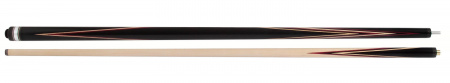 Кий для русского бильярда двухсоставной (черный граб, белый граб, амарант) 8 запилов